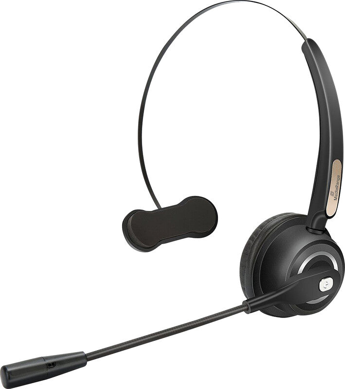 MediaRange MROS305 – Mono Headset – Bluetooth, Mikrofon mit Rauschunterdrückung – Schwarz – bis 12 h