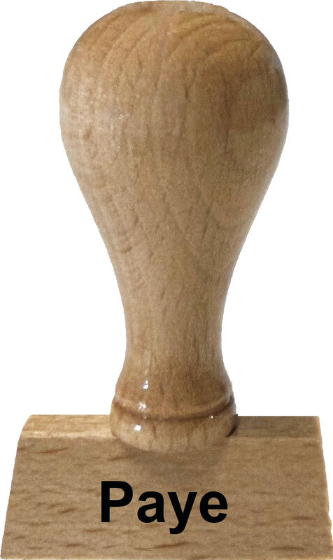 Glatz Motivstempel – Motiv: Payé, Holz, 20 × 6 mm, Französisch, ohne Kissen