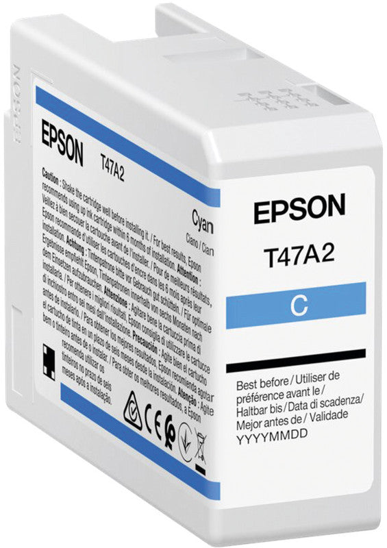 Epson Tintenpatrone T47A2, cyan – für Inkjet- und Multifunktionsdrucker