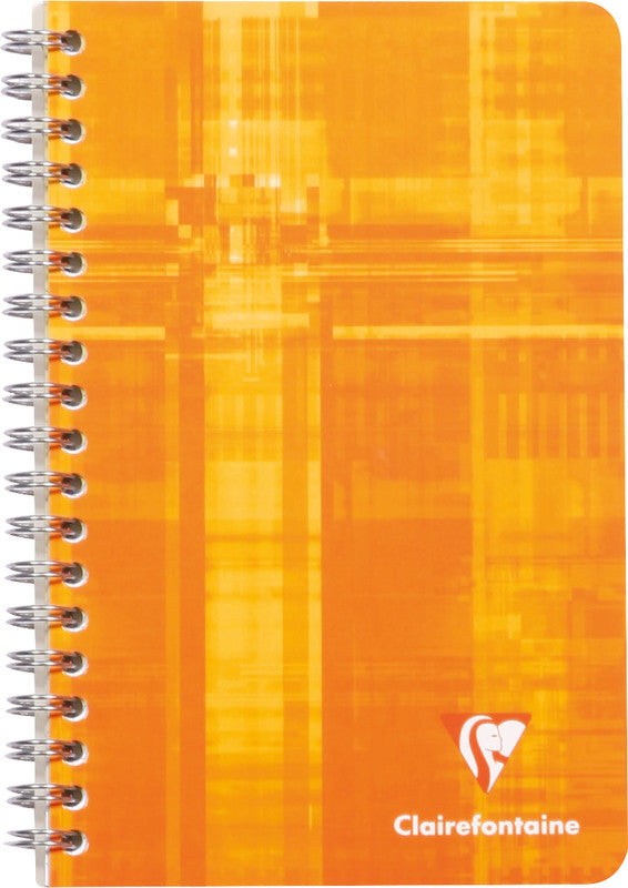 Clairefontaine Spiralheft, 110 × 175 mm, kariert, 5 mm, 96 Seiten, 90 g/m² – sortiert