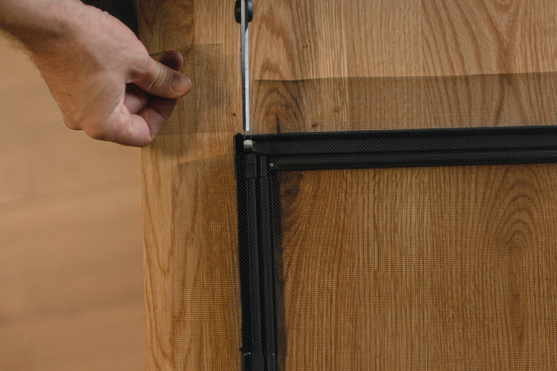 tesa Fliegengitter, faltbar – für Fenster – 80 × 80 bis 140 × 140 cm – weiss