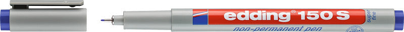 Edding Non-Permanent-Marker 150 S – superfein 0,3 mm – blau – feucht abwischbar