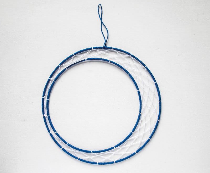Deko-Ring, Metall, Weiss, Ø 25 cm, Drahtstärke 3 mm