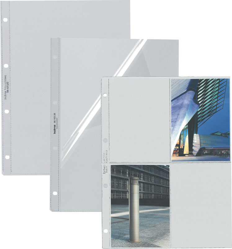 Kolma Sichtmappe A4 – transparent, Kunststoff, glänzend, 85 µm, 100er-Pack
