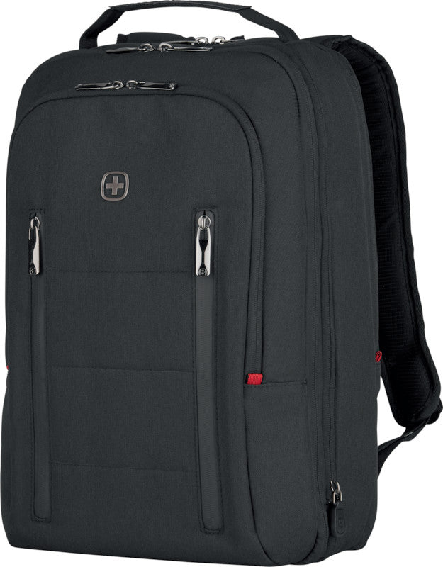 Wenger/SwissGear Wenger CityTraveler – Notebook-Rucksack – für 16"-Notebook, 16 l, Polyester, Schwarz