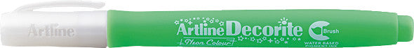 Artline Pigment-Marker Decorite Brush – Pinselspitze – Neongrün – Lichtbeständig