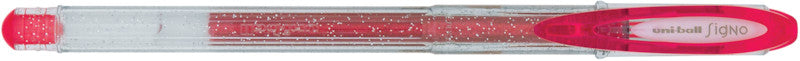 Uni-Ball Signo Sparkling Gelschreiber – rot, 0,7 mm, für dunkles Papier, Kappe