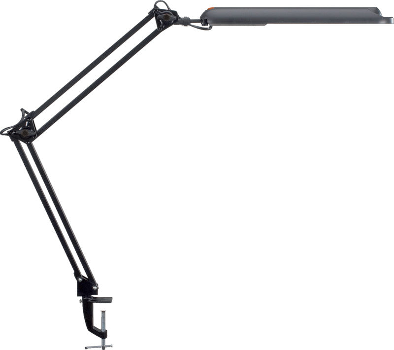 MAUL LED Tischleuchte Atlantic – Metall-Klemmfuss, drehbar, neigbar – 5'800 K – 400 lm 9 W – Silber Kunststoff