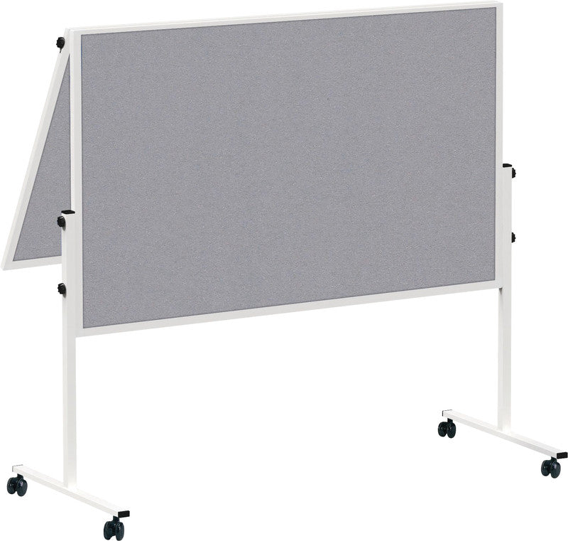 MAUL Pinnwand – Filz, Alurahmen – 120 × 150 cm, Grau