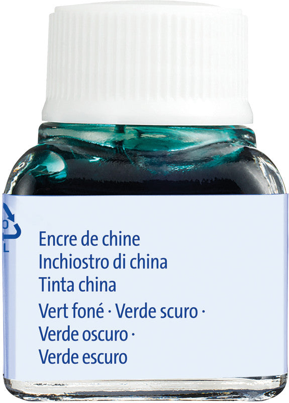 Pelikan Tusche – dunkelgrün, transparent, 10 ml