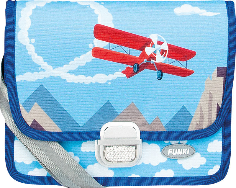 Funki Kindergartentasche – Flugzeug – 26,5 cm × 20,0 cm × 7,0 cm