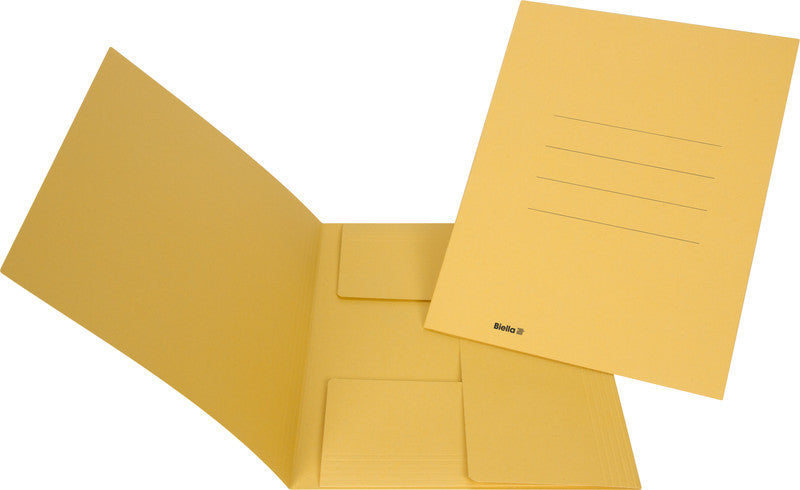 Biella Sammelmappe, für A4, Karton, Gelb