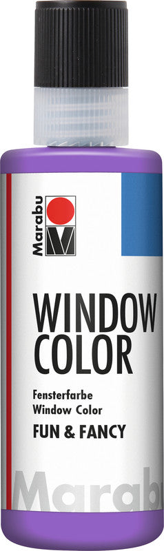 Marabu Fun & Fancy – Fenstermalfarbe – Lavendel, 80 ml, für Glas & Porzellan