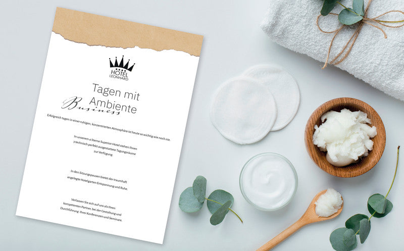 Sigel Designpapier Torn Kraft Paper – A4, 90 g/m², 100 Blatt