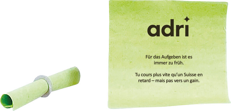 Adri Tombola Nietenlose aus Papier, farbig sortiert, 40 × 45 mm, 500 Stück, PVC-frei, mit Kartonring