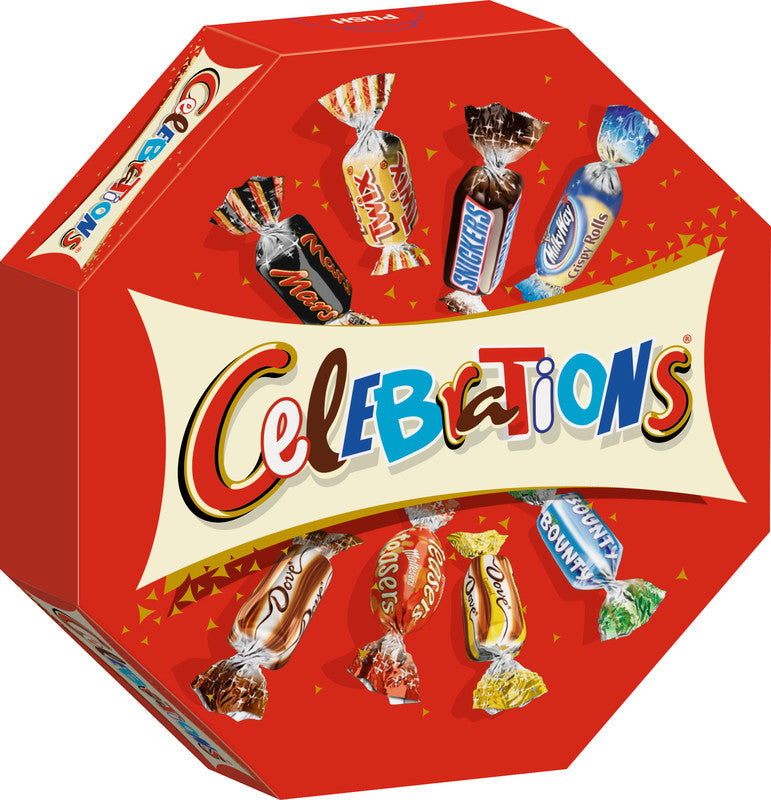 Celebrations Schokoladensnack Mini-Riegel – Sortiert, Schachtel, 385 g