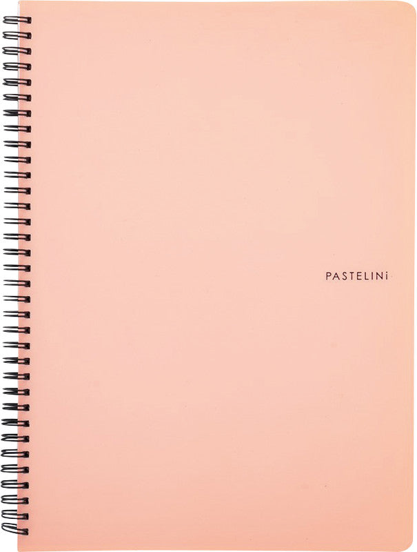 Pastelini Spiralbuch, A4, liniert, 120 Seiten, perforiert, 70 g/m² – farbig sortiert
