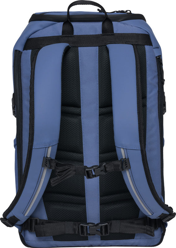 Beckmann Street FLX – Notebook-Rucksack – für 16"-Notebook, 28–33 l, rPET (recyceltes PET), blau, USB-Anschluss