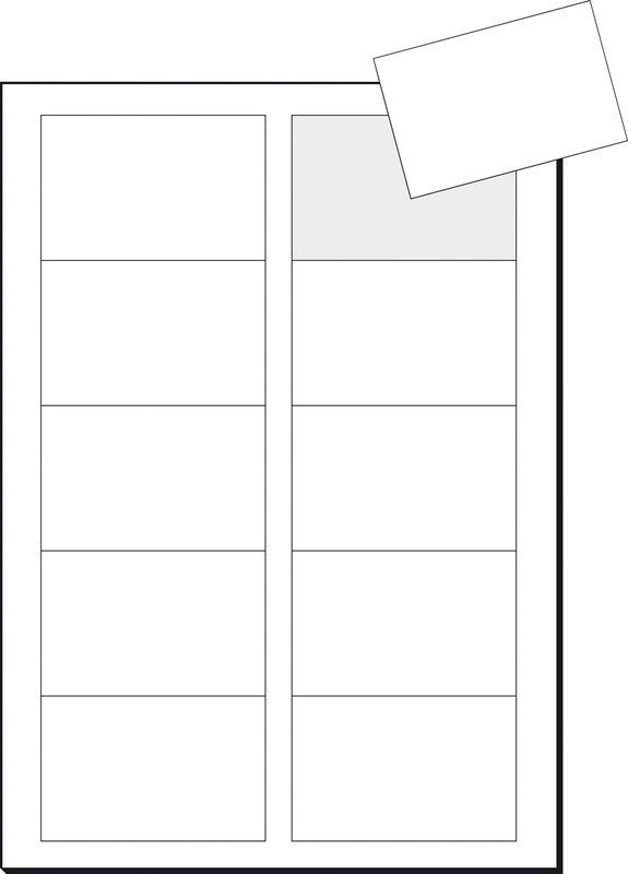 Sigel Visitenkarten, 85 × 55 mm – für Laser/Inkjet/Kopierer – A4, 10 pro Blatt – 100 Karten – FSC-zertifiziert