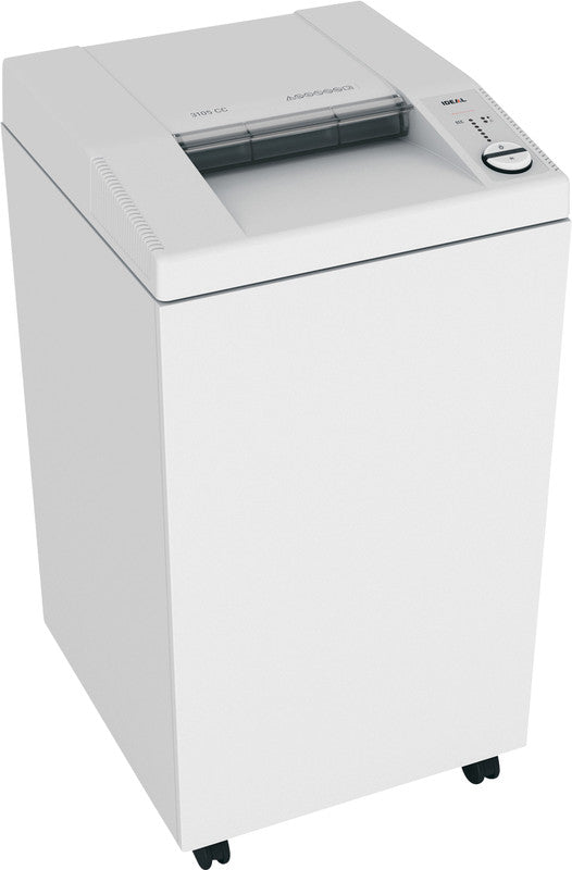 Ideal 3105/CC – Aktenvernichter, DIN P-4, Partikelschnitt 4 × 40 mm, 40 Blatt, 140 l, mit automatischem Öler