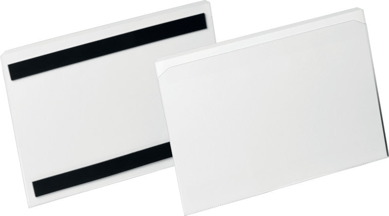 Durable Kennzeichnungstaschen – 210 × 148 mm, transparent, wiederablösbar, magnetisch, für A5 quer