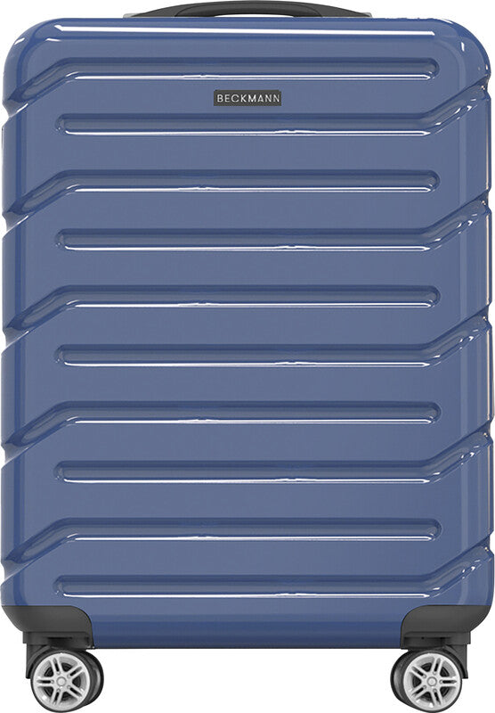 Beckmann Trolley Infinity – Hartschale PC/ABS, 4 Doppelrollen, mit TSA, Blau, 39 × 55 × 21 cm
