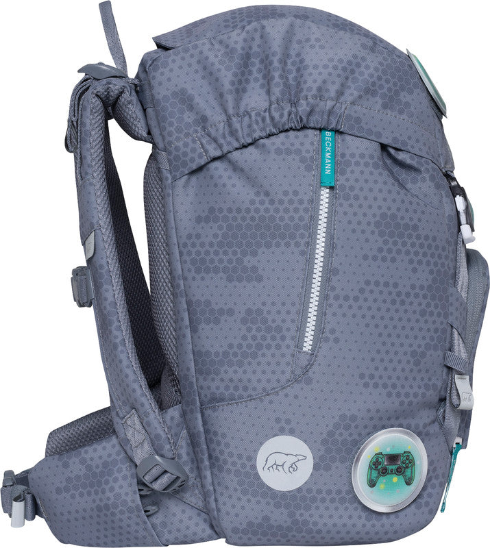 Beckmann Schulrucksack Classic – Game On – mit Leuchteffekt