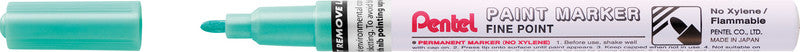 Pentel MSP10-MD Lackmarker Metallic – Feine Spitze 1,5 mm – Grün – für Glas, Metall und Kunststoff