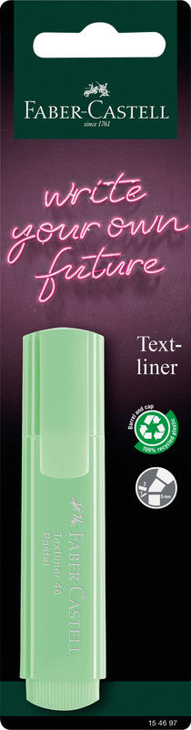 Faber-Castell 46 Pastell Textmarker Farben sortiert Pastell – Keilspitze, 1–5 mm, nachfüllbar