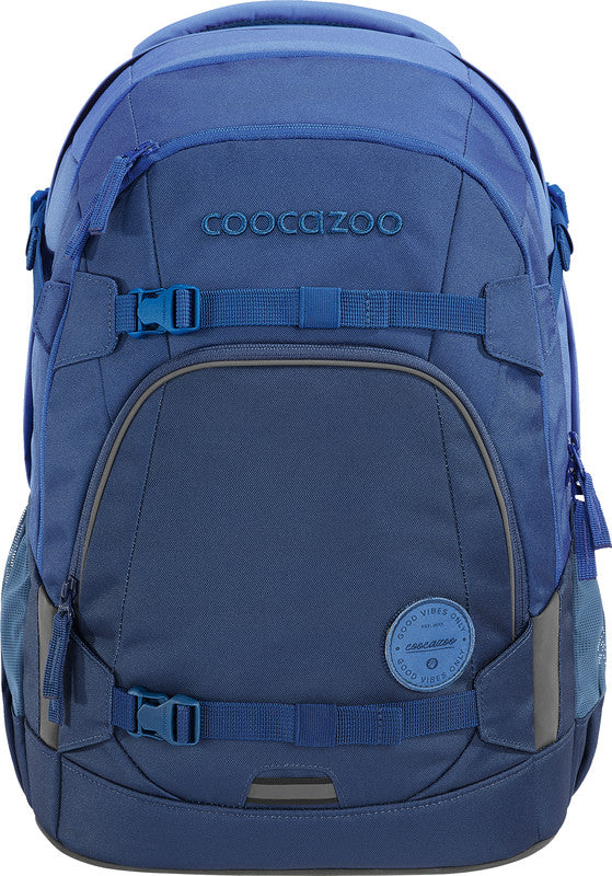 Coocazoo Rucksack Mate – All Blue – 30,0 × 44,0 × 23,0 cm – recycelte Materialien