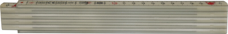 Longlife Doppelmeter, Kunststoff, gräulich