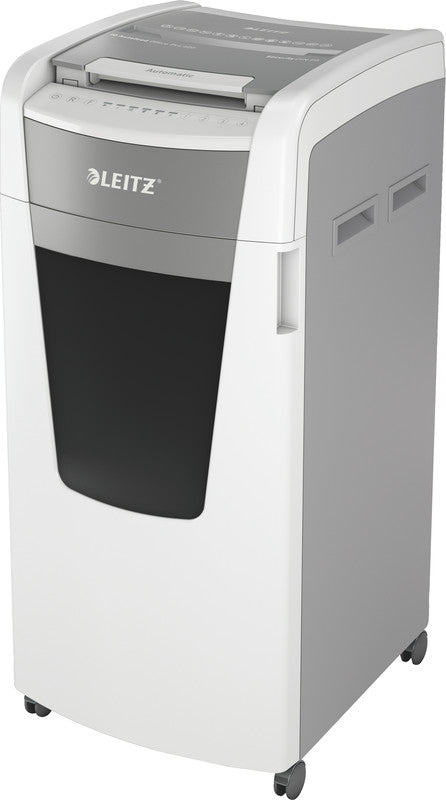 Leitz IQ Autofeed Office Pro – Aktenvernichter mit Autofeed 600 Blatt, DIN P-5, Mikroschnitt 2 × 15 mm, 110 l