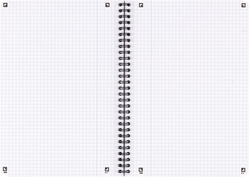 Oxford Collegeblock, Karton, 80 Blatt, 4-fach gelocht, perforiert, 90 g/m² – Schwarz, für SCRIBZEE App