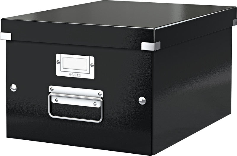 Leitz Click&Store Archivschachtel A4 – 281 × 200 × 370 mm, schwarz, Karton