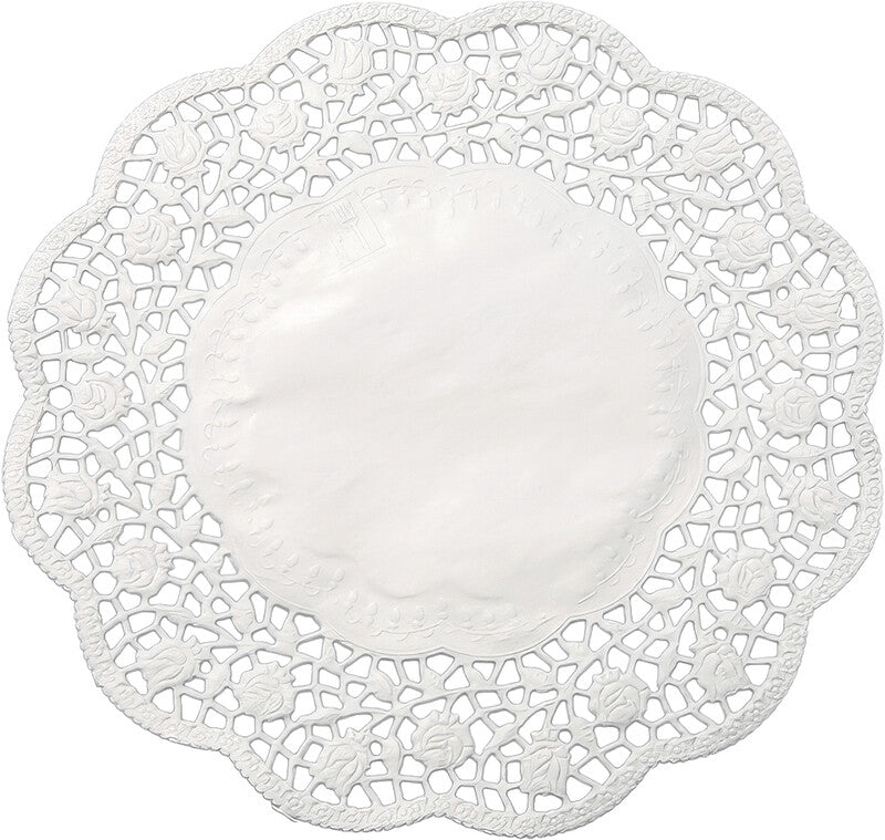 Webstar Servietten, Spitzenpapier, rund, Ø 20 cm – 250 Stk.