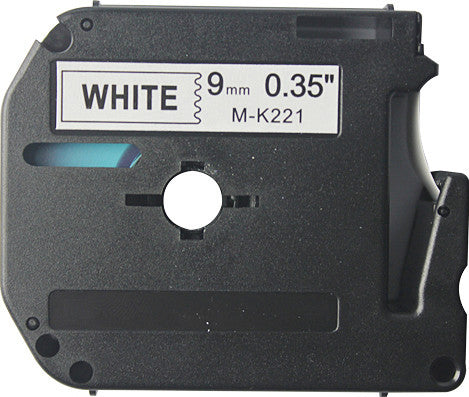 Keine marke eos Schriftband – 9 mm × 8 m, weiss, schwarz, M Tape