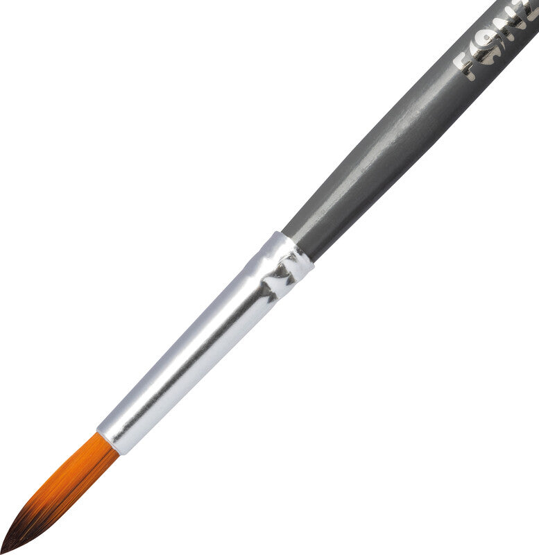 Fonzell Creative Aquarellfarbstifte-Set – 24 Farben, rund, Mine Ø 3,3 mm, Dreiecksetui, mit Pinsel
