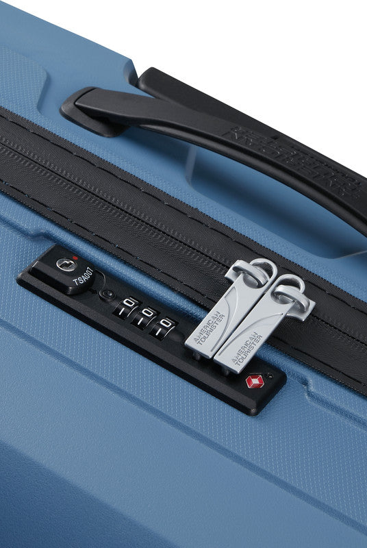 American Tourister Handgepäck-Trolley – Hartschale PP, 4 Doppelrollen, mit TSA, Coronet Blue, 40 × 50 × 20 cm