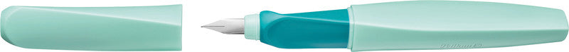 Pelikan Twist Neo Mint – Federspitze M – für Rechts- & Linkshänder – Mint, Blau – Patronen