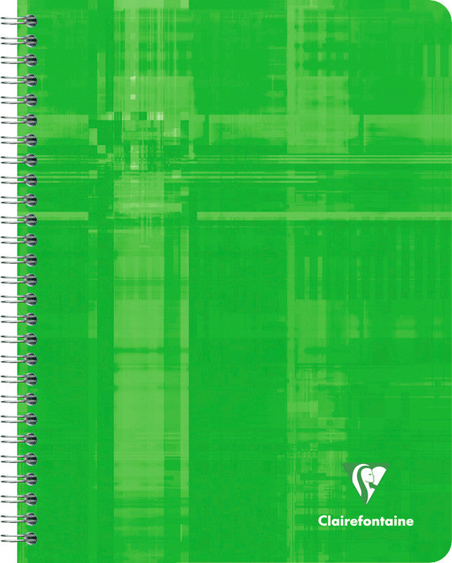 Clairefontaine Spiralheft, 175 × 220 mm, 5 mm kariert, 120 Seiten, 90 g/m² – sortiert