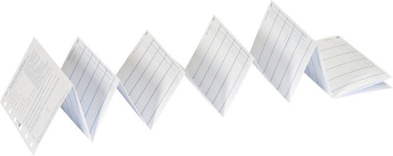Succes Kalender-Einlage – 6 Monate/1 Seite, 6-fach, 8 × 12,5 cm, 2028