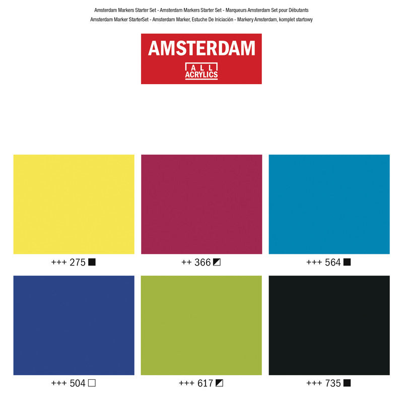 Royal Talens Permanent Marker – sortiert, 6er Pack