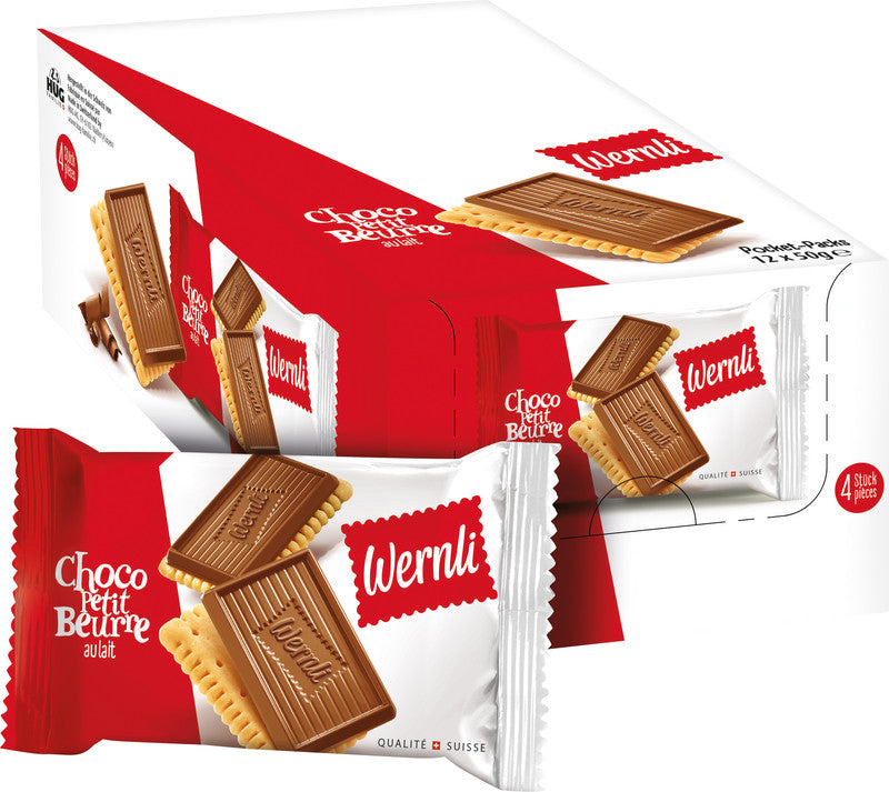 Wernli Choco Petit Beurre – Gebäck, Schokolade, Minis, 300 × 6,25 g (1,875 kg)