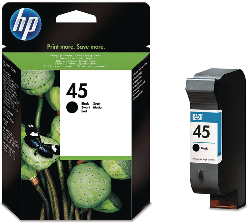 HP Tintenpatrone 45, Schwarz, 930 Seiten