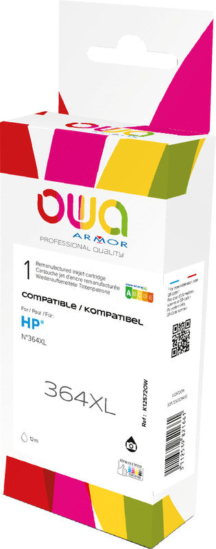 Owa Tintenpatrone 364XL, photo black, 12 ml, kompatibel