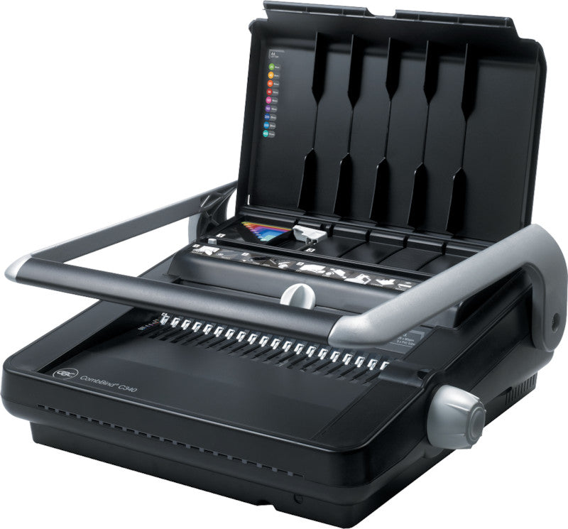 GBC CombBind C340 Stanz- und Bindemaschine – Plastikbindung, für 21-Loch, A3, bis 25 Blatt