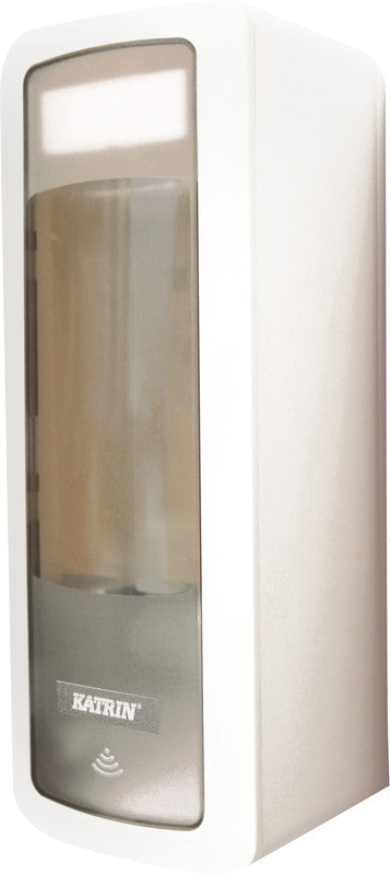 Katrin Spender für Seife und Desinfektionsmittel, Touchfree, 500 ml, Kunststoff, Weiss