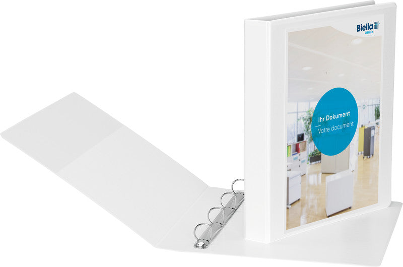 Biella Sichtbuch Creative PP XL – A4, mit Fronttasche, weiss, Karton