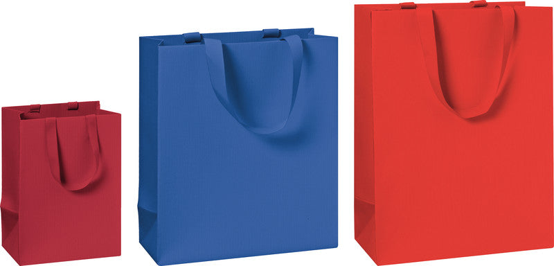 Stewo Tragetasche – Einfarbig, Braun Kraft – Strukturprägung – 180 × 210 × 80 mm – 1 Stk.