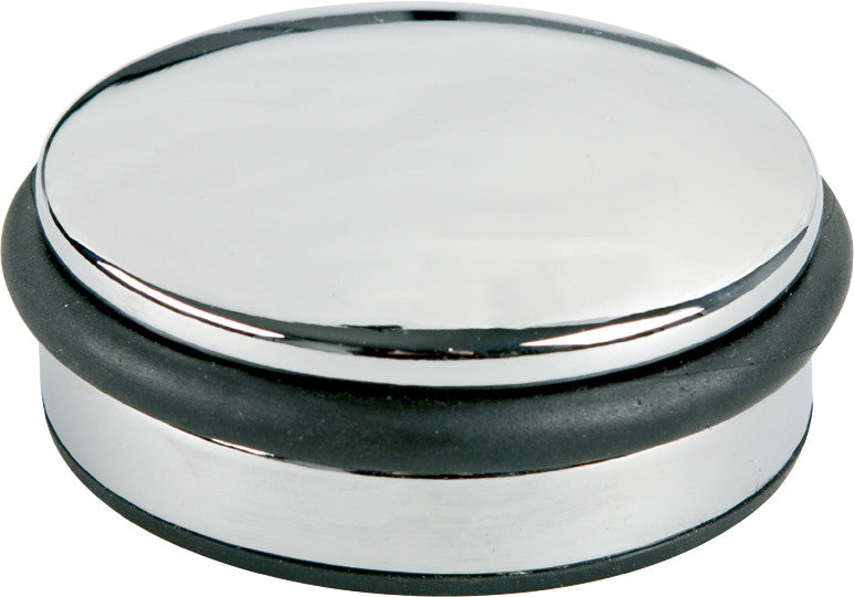 Alco Türstopper, Kunststoff/Metall – Ø 100 mm, H 40 mm, chrom, rutschfest